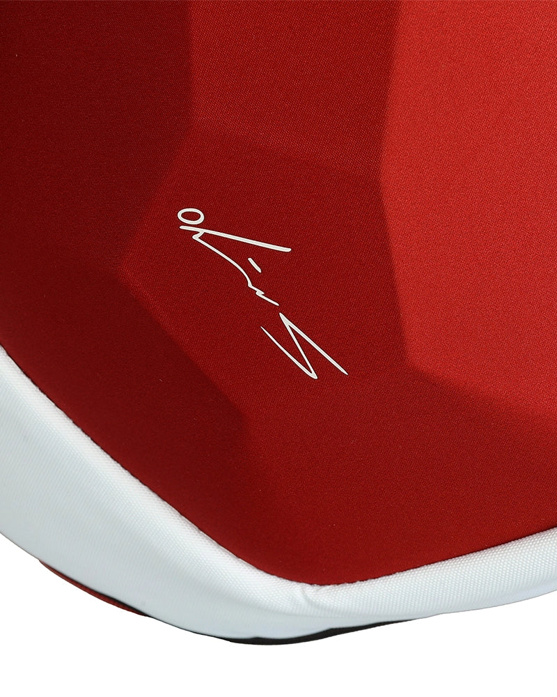 Logo Siux Diablo Sanyo en finition rouge brillante