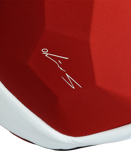 Logo Siux Diablo Sanyo en finition rouge brillante