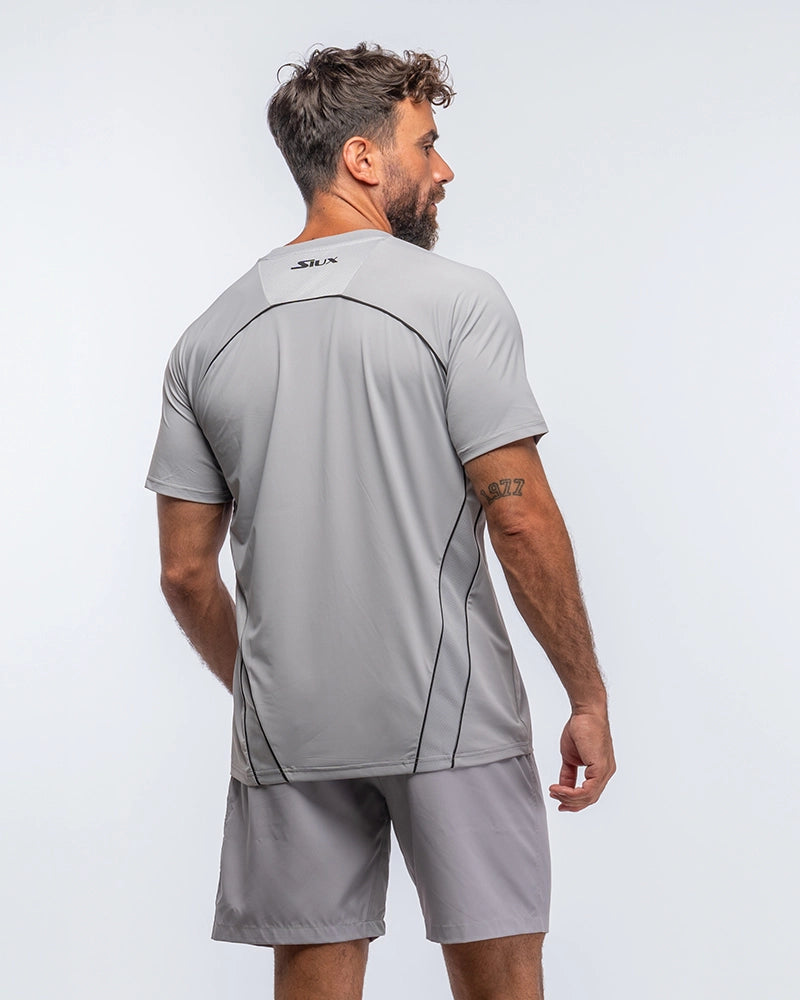 Tee Shirt Siux Match 2 Gris vue latérale