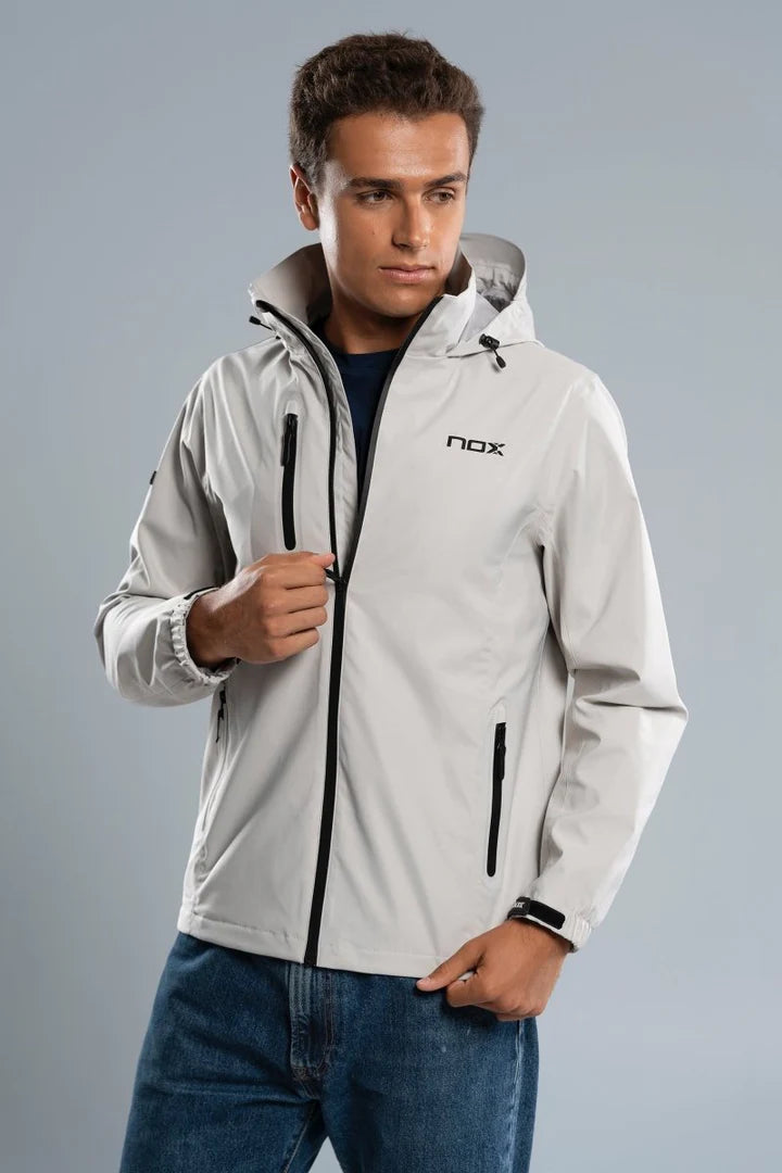 Veste de padel Nox Softshell Gris Clair
