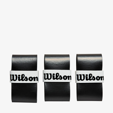 Lot de 3 surgrips Wilson noirs pour raquette