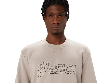 Vue avant du Sweatshirt Asics Grey
