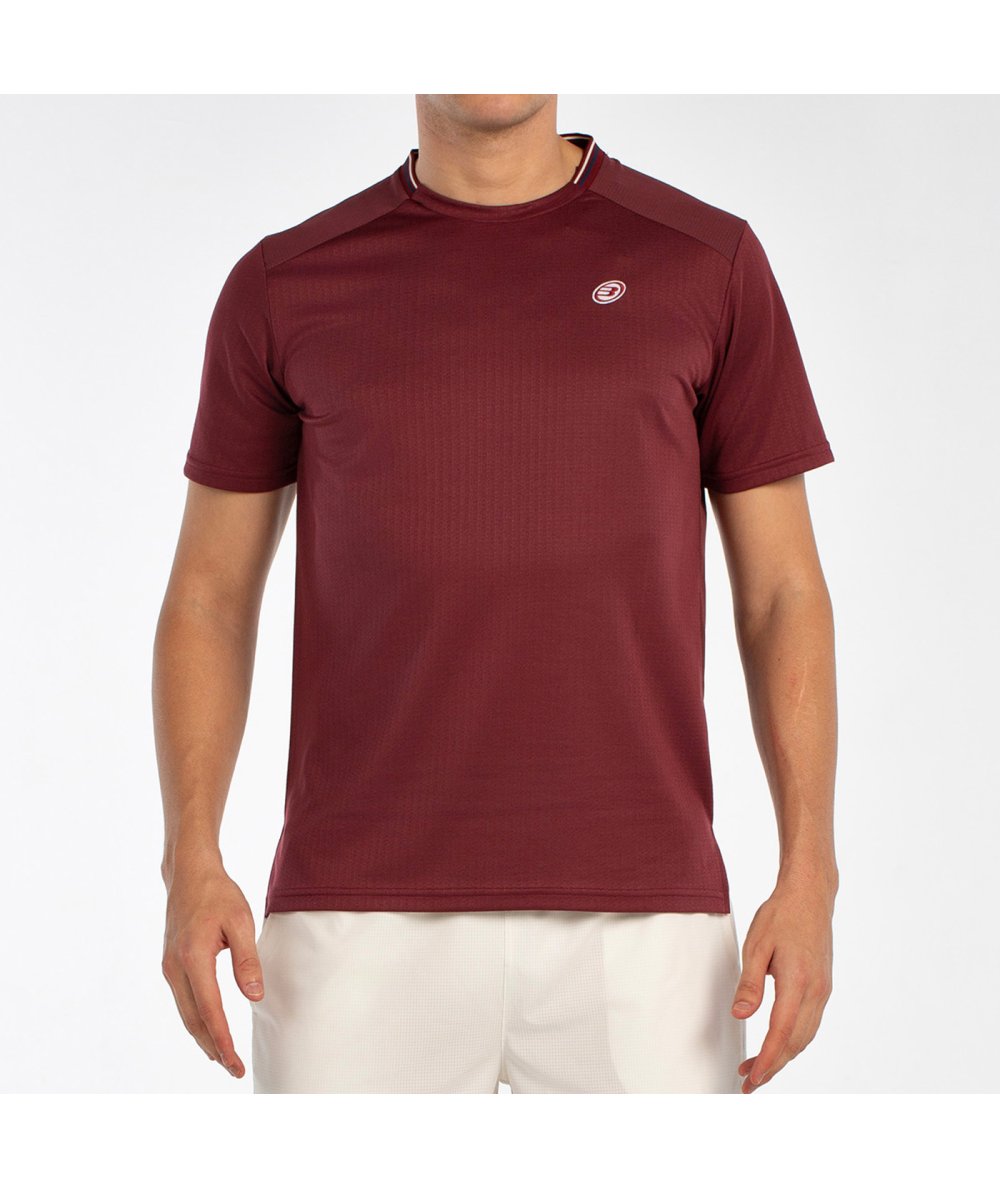 Tee Shirt de padel Bullpadel Acrux Vino Burdeos