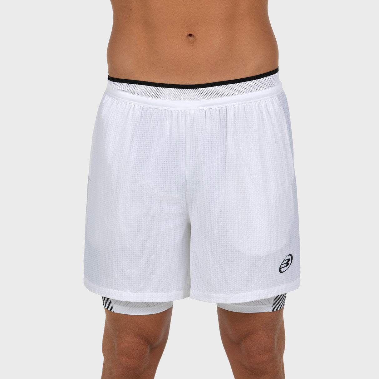 Short de padel Bullpadel Tanoel Blanco
