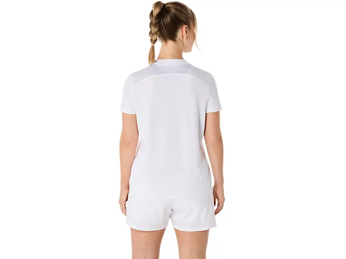 Tee Shirt Asics Court SS Top Brilliant White back view