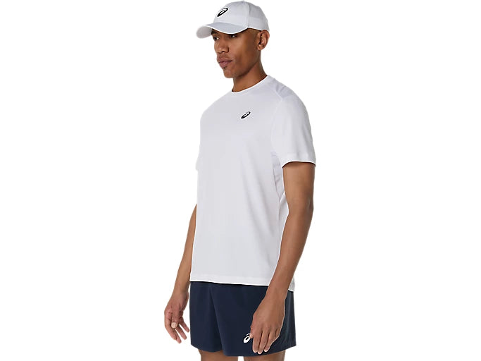 Tee Shirt Asics Court SS Top Brilliant White vue latérale