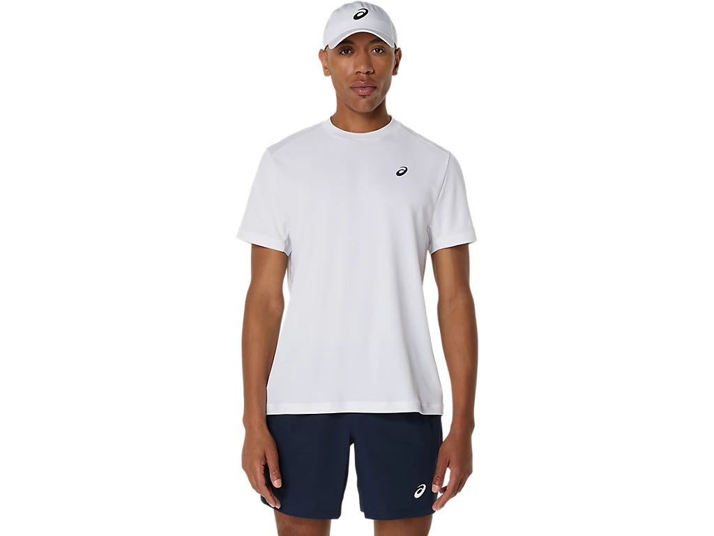 Tee Shirt Asics Court SS Top Brilliant White vue de face
