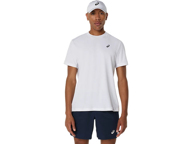 Tee Shirt Asics Court SS Top Brilliant White vue de face