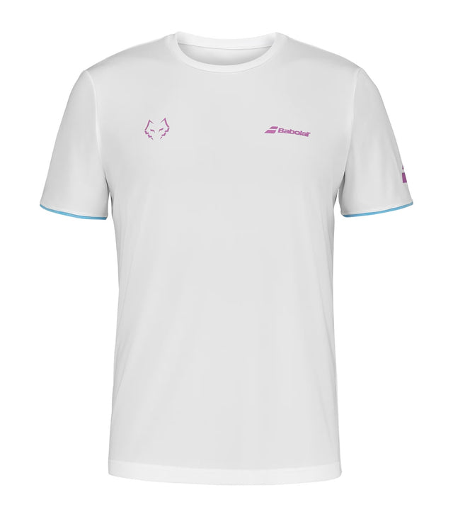 Tee Shirt Babolat Lebron Blanc vue de face