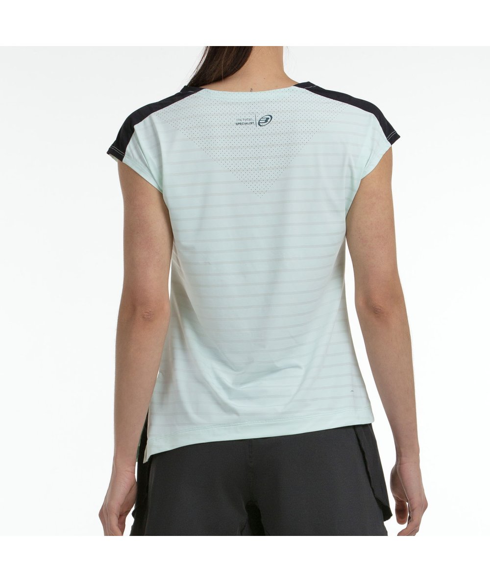 Tee Shirt Bullpadel Adoros Verde Agua BiColor confort et liberté de mouvement