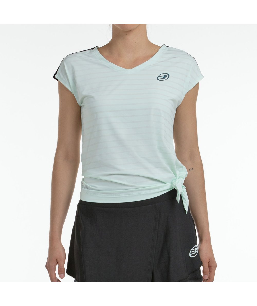 Tee Shirt Bullpadel Adoros Verde Agua BiColor design moderne et élégant