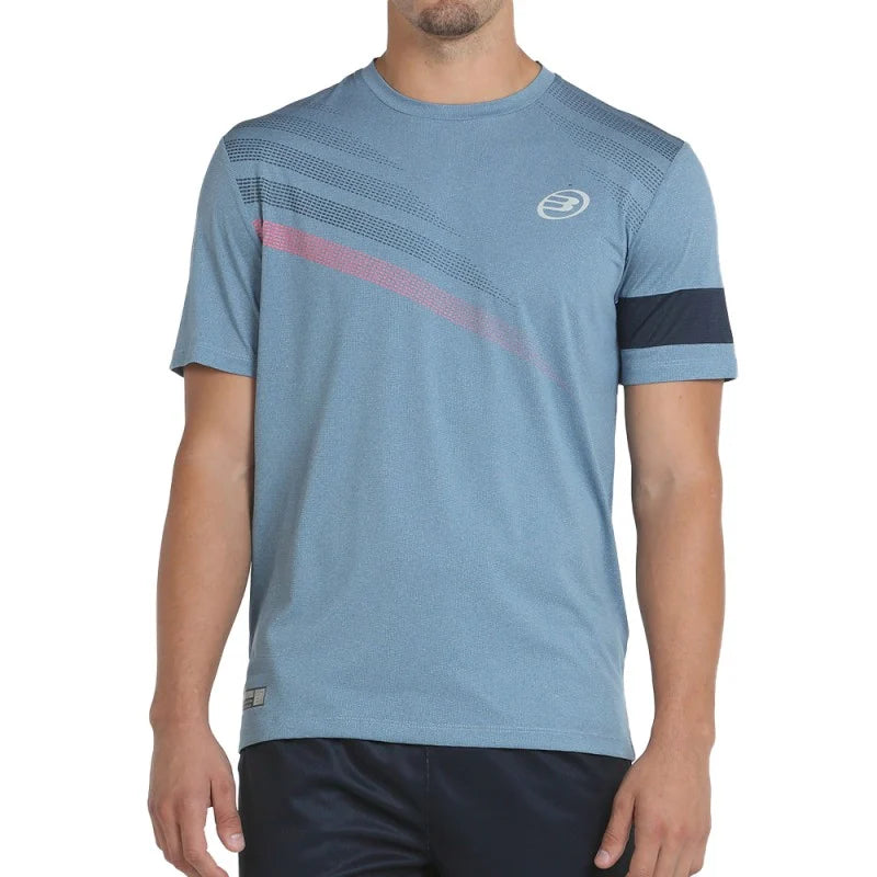 Tee Shirt Bullpadel Cambre Azul Sombre Vigore vue de face