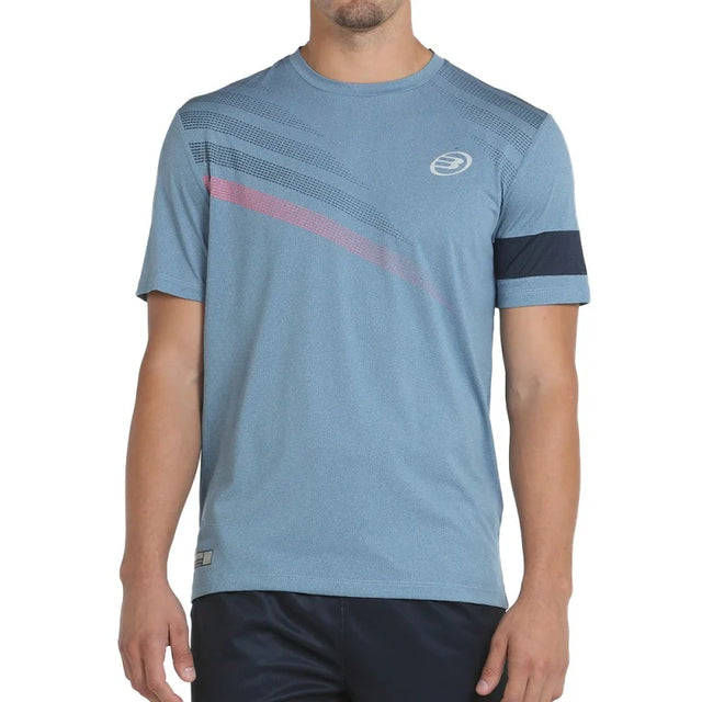 Tee Shirt Bullpadel Cambre Azul Sombre Vigore vue de face