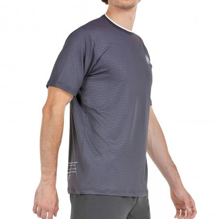 Détails du Tee Shirt Bullpadel Meira Carbon pour joueurs exigeants