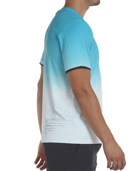 Tee Shirt Bullpadel Merga Turquoise détails tissu