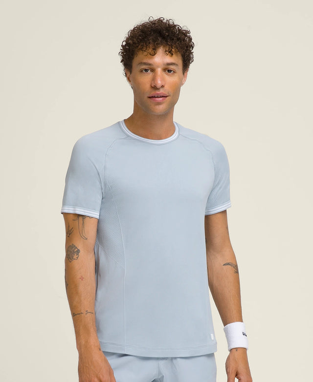 Tee Shirt Wilson Bleu Ciel, confort et style pour padel