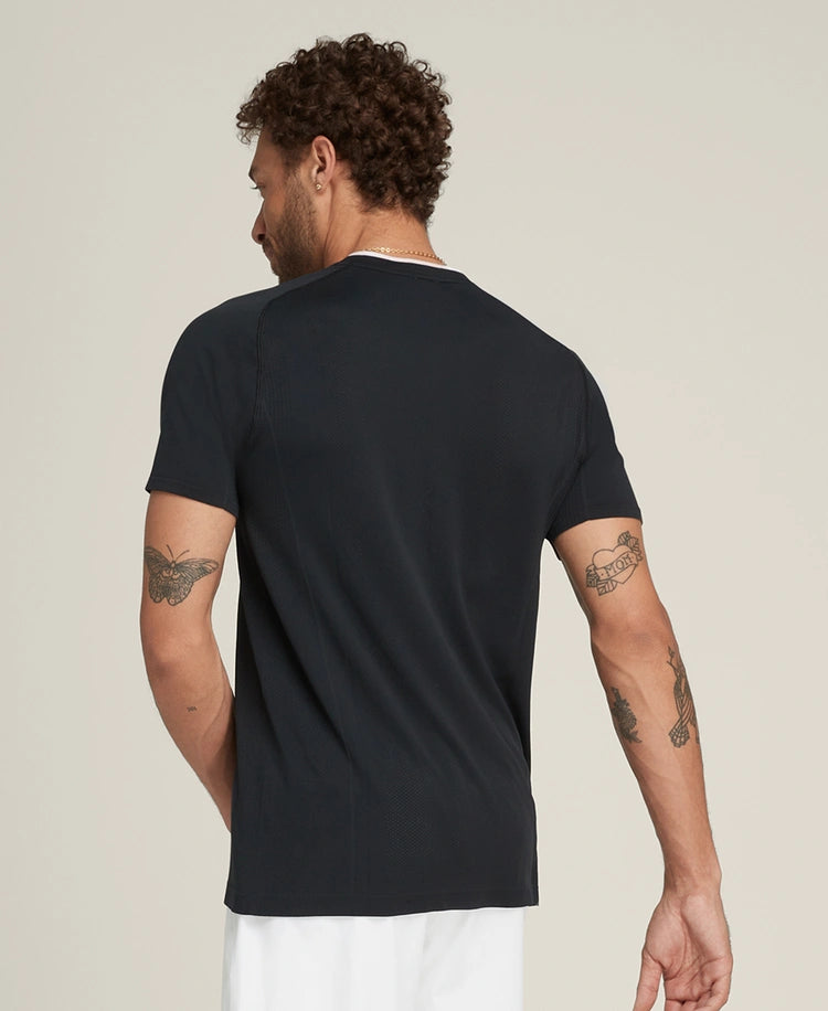 Tee Shirt Wilson Zip Noir détail fermeture éclair