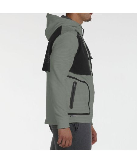 Veste Bullpadel Belel Kaki vue latérale