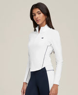 Veste Wilson Brentwood Half Zip White vue arrière, détails et qualité des matériaux