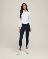 Gros plan sur la Veste Wilson Brentwood Half Zip White et ses finitions