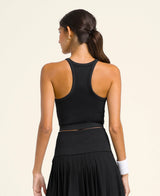 Détail de la matière et couture de la Brassière Wilson The Daily Brami Black