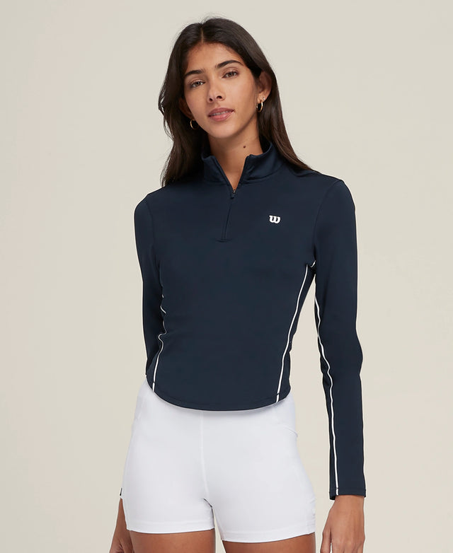 Veste Wilson Brentwood Half Zip Navy vue de face