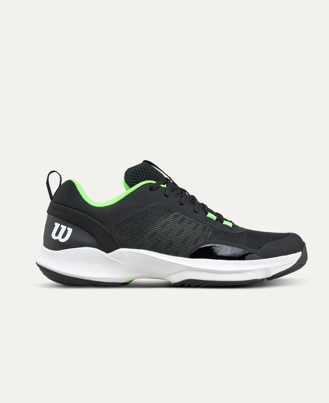 Chaussures de padel Wilson Hurakn Pro V2 Black White Green Gecko