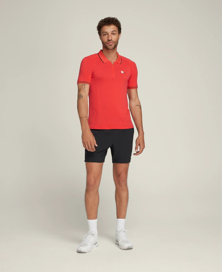 Polo Wilson Bela Seamless Rouge vue latérale