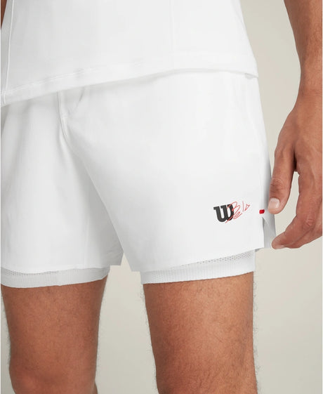 Vue avant du Short Wilson Bela Blanc