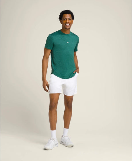 Détail tissu et coupe Tee Shirt Wilson Everyday Performance Field Green