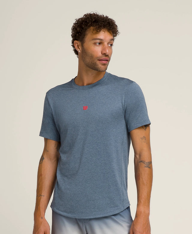 Tee-shirt Wilson performance couleur Slate pour sport et padel

