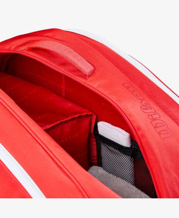 Détail design et matériaux Sac Wilson Padel Tour Bag Red