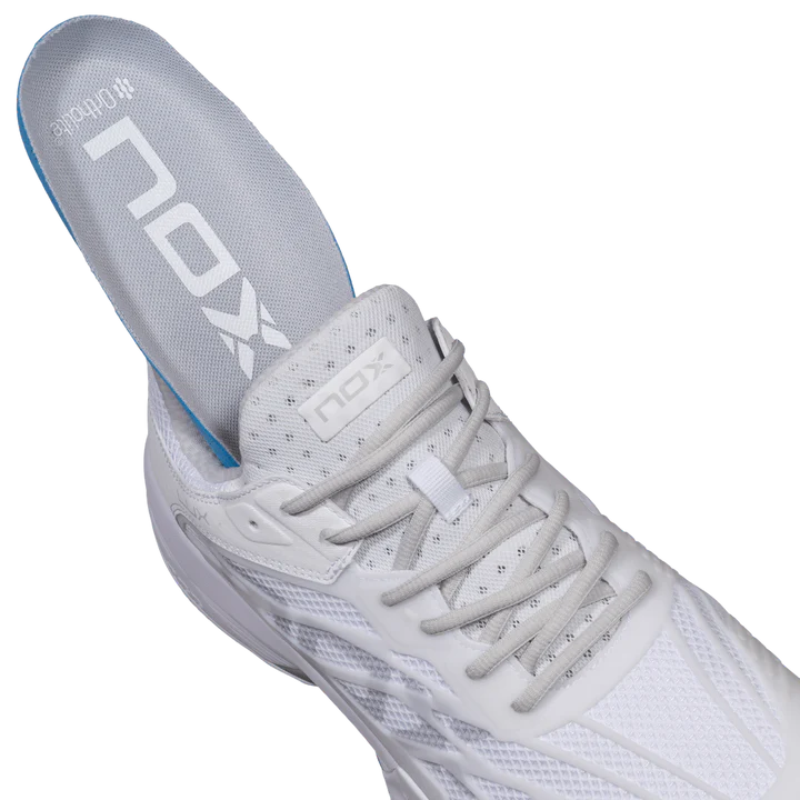 Chaussures de padel Nox AT10 Luxury Blanc / Gris