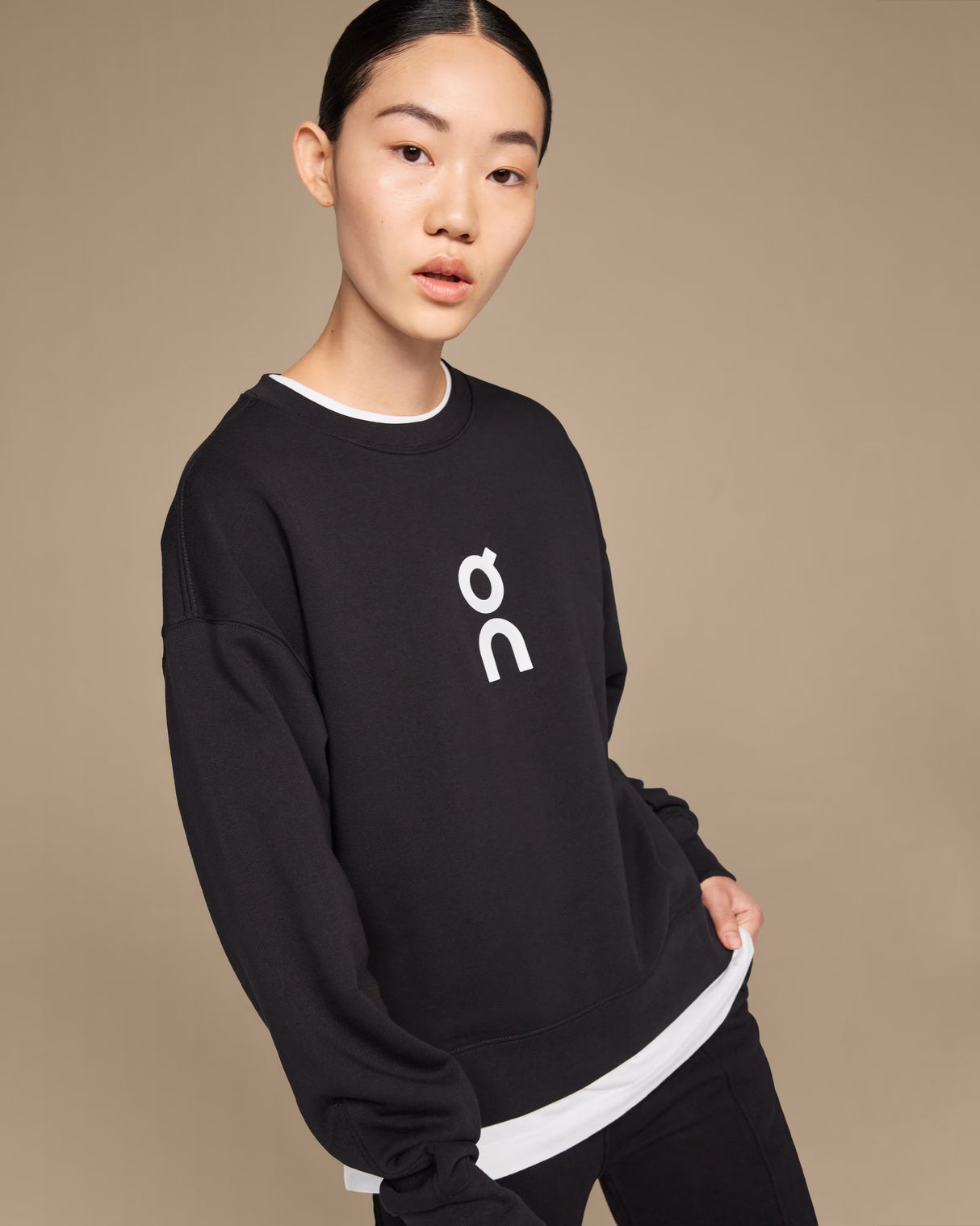 Sweat On Club Crew Women Black