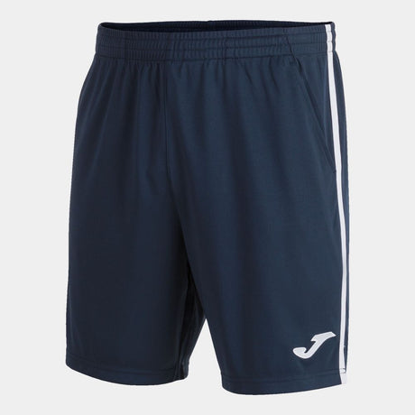 Vue latérale Short Joma Open III Bleu Marine