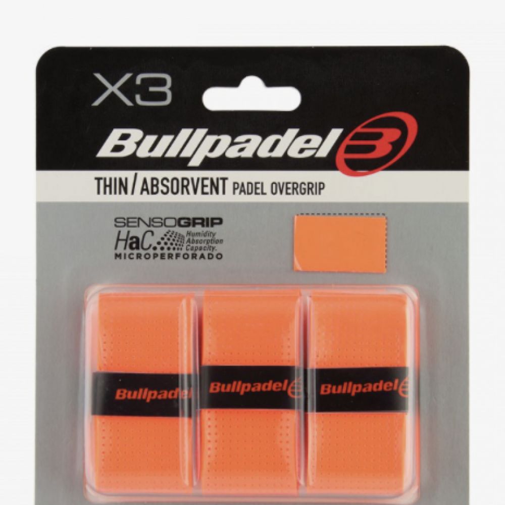 Surgrips Bullpadel Fins & Absorbants Orange x3